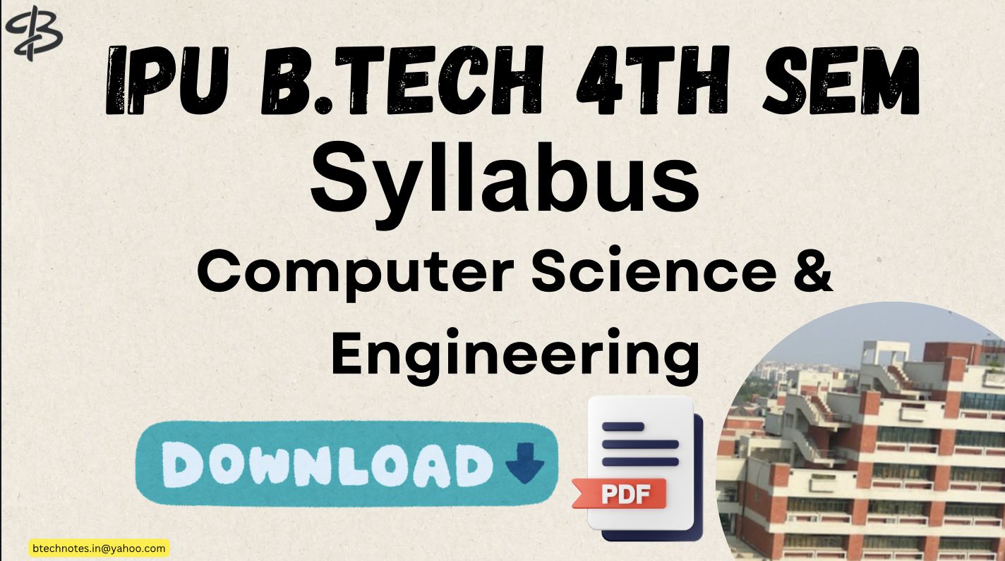 IPU B.Tech CSE 4th Sem Syllabus pdf